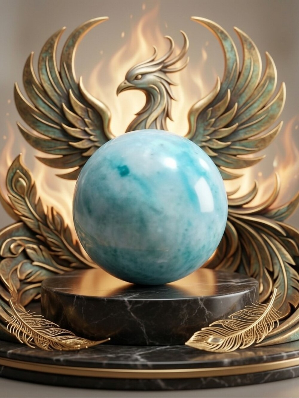Gemstone Sphere - Phoenix Stone Crystal